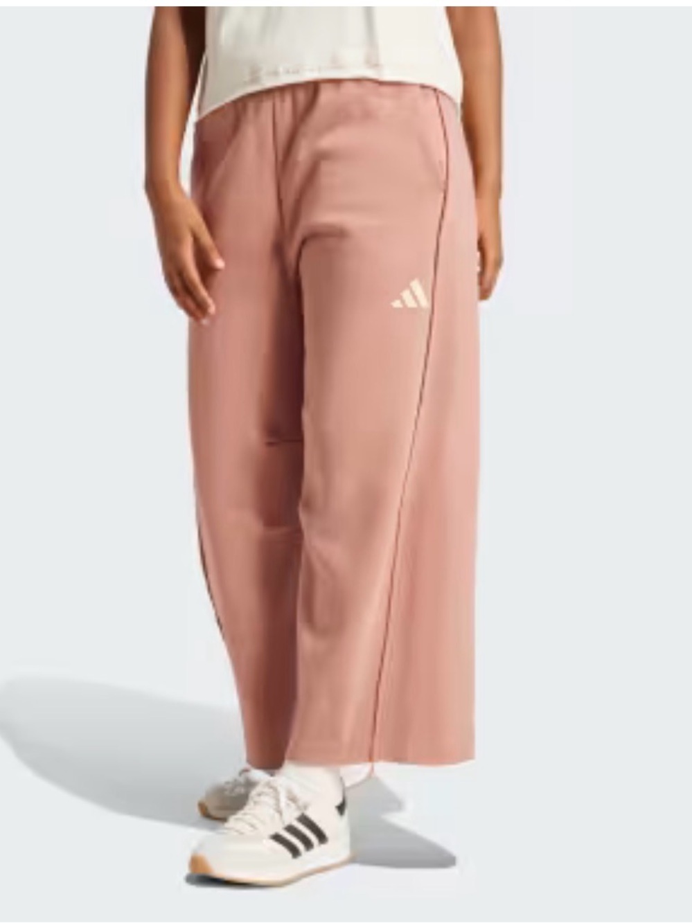 adidas Dusty Rose Wide-Leg Track Pants